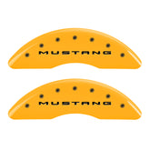 15-20 Ford Mustang MGP 10200S2MGYL 4 Caliper Covers Engraved Front 2015/Mustang Engraved Rear 2015/GT Yellow Finish Black Character